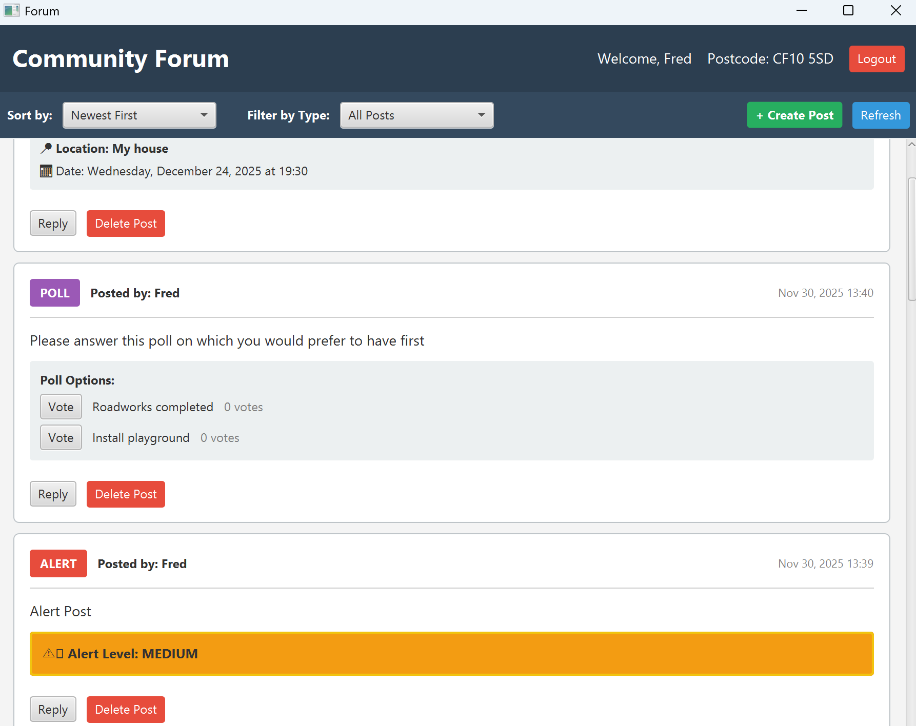 Community Forum